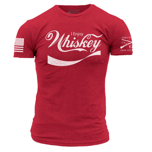 Grunt Style Enjoy Whiskey T-Shirt - Red -