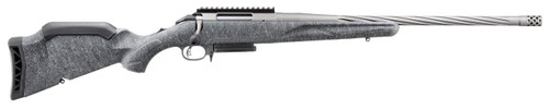 Ruger 46912 American Predator Gen II Full Size 6mm Creedmoor 3+1  20" Cobalt Cerakote Spiral Fluted/Threaded Barrel, Picatinny Rail Steel Receiver, Gray Splatter Adjustable Synthetic Stock - 736676469