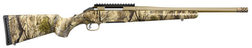 Ruger 36924 American  6.5 Creedmoor 4+1 16.10" Burnt Bronze Cerakote Threaded Barrel, Picatinny Rail Steel Receiver, GoWild Camo I-M Brush Fixed Compact Synthetic Stock, Right Hand - 736676369249