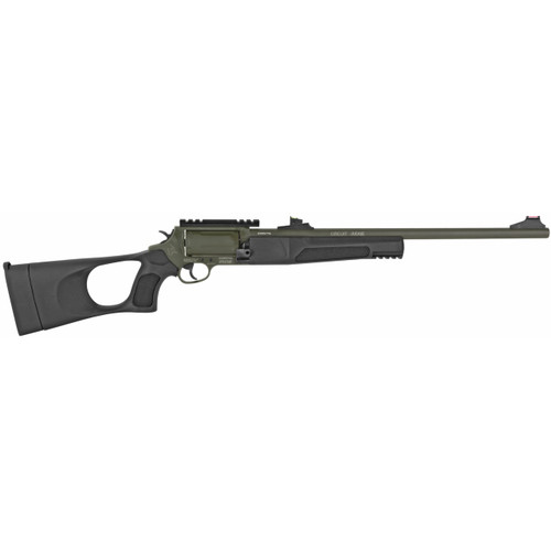 Rossi SCJT4510B Circuit Judge  45 Colt (LC) Caliber or 410 Gauge with 5rd Capacity, 18.50" Barrel, Moss Green Cerakote Metal Finish & Black Fixed Thumbhole Stock Right Hand (Full Size) - 725327619970
