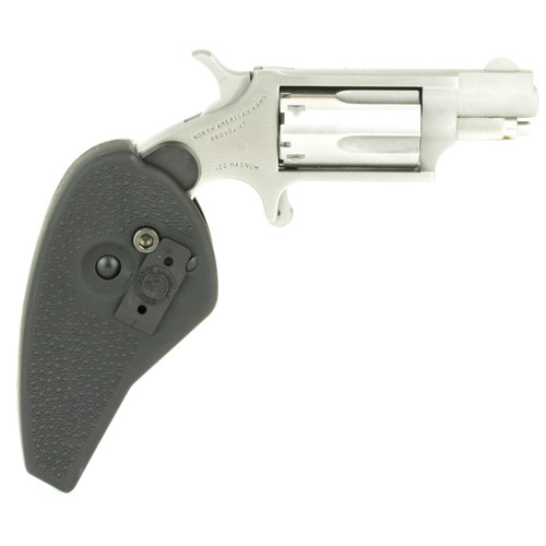 NAA Mini Revolver .22 WMR 1.125 Inch Barrel Matte Finish 5 Round With Holster Grip - 744253000928