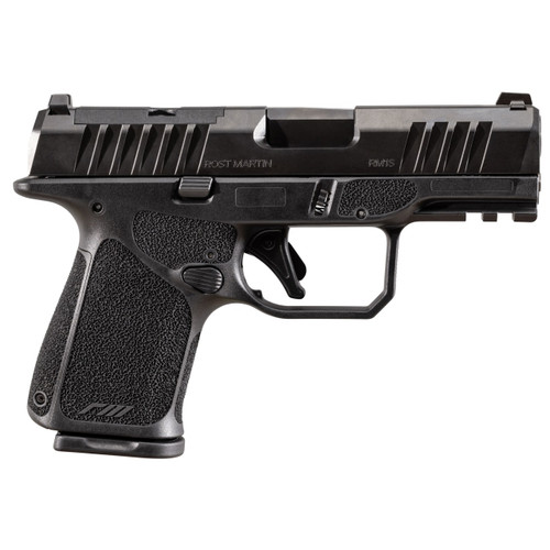Rost Martin, RM1S, Striker Fired, Semi-automatic, Polymer Frame Pistol, Sub-Compact, 9MM, 3.6" Barrel, Nitrocarburized Finish, Black, Front White Dot Sight, Black Serrated Rear Sight, Optics Ready, Am