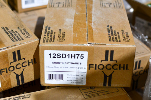Fiocchi 12SD1H75 Shooting Dynamics Target 12 Gauge 2.75" 1 oz 7.5 Shot 250 Case - 762344853215