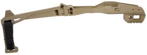 Recover Tactical 2020NB-02 Tactical 20/20 Stabilizer Kit  Synthetic Tan Brace with Strap & Charging Handles for All Gen Glock - 7290017108537