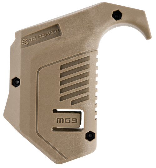 Recover Tactical MG9-02 Angled Mag Pouch  Tan Polymer, Picatinny Rail Mount, Compatible w/ Glock - 7290017108407