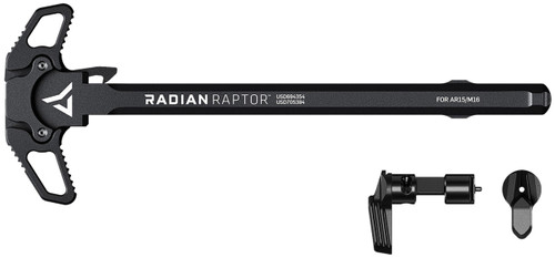 Radian Weapons R0275 Raptor Charging Handle & 45/90 Talon Safety, Black, Ambi Controls, Fits Mil-Spec AR-15/M16 Platform - 817093022037
