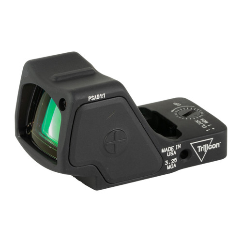 Trijicon, RMHD1-C-3200002 RMR HD, Reflex Sight, 55 MOA Segmented Ring w/3.25 MOA Dot, Matte Finish, Black, Forward Facing Light Sensor - 719307619227