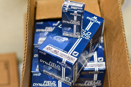 Fiocchi 22FHVCRN Field Dynamics High Velocity 22 LR 40 gr Copper Plated Solid Point 500 Case - 762344710082