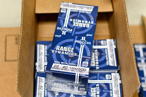 Fiocchi 22FWMC Field Dynamics Performance 22 WMR 40 gr Total Metal Jacket 500 Case - 762344710136