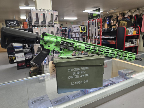 Shark Coast SCT-15 Anime Green AR 5.56 16" Ca - 810188102393
