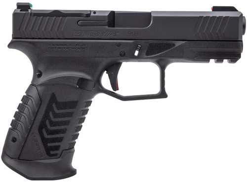 Derya, DY9, Striker Fired, Semi-automatic, Polymer Frame Pistol, Full Size, 9MM, 3.86" Barrel, Melonite Finish, Black, Fiber Optic Front and Rear Sights, Optics Ready Slide, Glock Magazine Compatible,