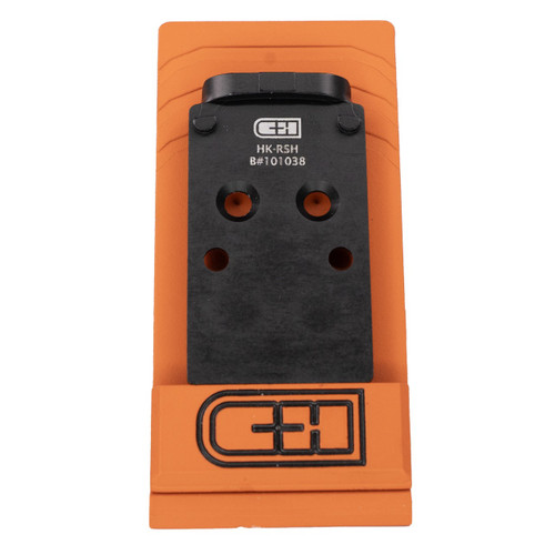 C&H Precision, V4, Optic Mounting Plate, For HK VP9 Optic Ready to Trijicon RMR/SRO, Holosun 507C/407C/507 Comp,508T, C&H EDC-XL/COMP, Anodized Finish, Black, Includes Mounting Hardware - 616943731491