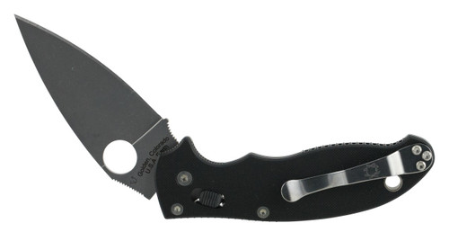 Spyderco C101GP2 Manix 2  3.37" Folding Drop Point Plain CPM S30V SS Blade Black G10 Handle Includes Pocket Clip - 716104007837