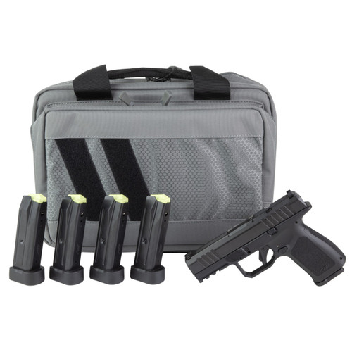 Rost Martin, RM1C, Striker Fired, Semi-automatic, Polymer Frame Pistol, Compact, 9MM, 4" Barrel, Nitrocarburized Finish, Black, Front White Dot Sight, Black Serrated Rear Sight, Optics Ready, Ambidext