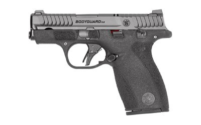 Smith & Wesson, Bodyguard 2.0, Striker Fired, Polymer Frame Pistol, Micro-Compact, 380 ACP, 2.75" Barrel, Armornite Finish, Black, Front Night Sight, U Notch Rear Sight, Flat Face Trigger, Manual Thum