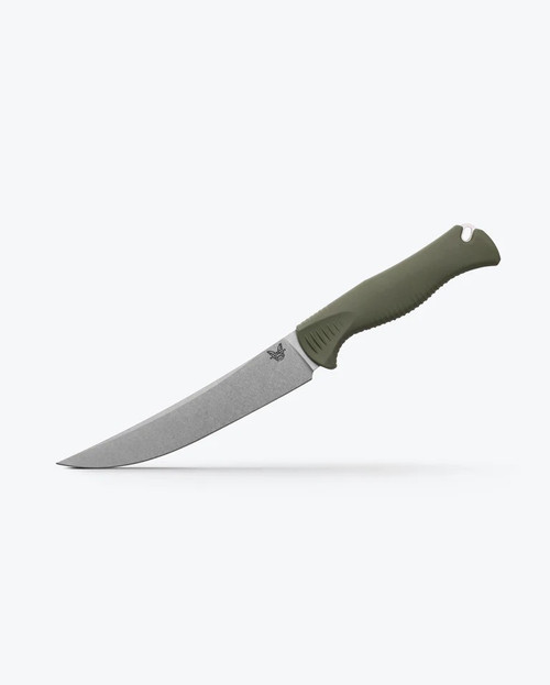 Benchmade Meatcrafter® | Dark Olive Santoprene® | 6" Trailing point - 610953211714