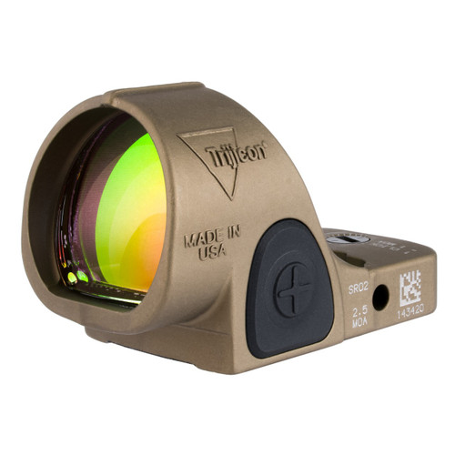 Trijicon, SRO (Specialized Reflex Optic), 5 MOA, Adjustable LED, Anodized Finish, Coyote Brown - 719307620971