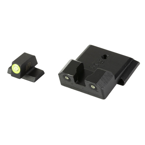 XS Sights,SW-R204P-6G R3D 2.0, Tritium Night Sight, Fits S&W M&P Shield OR, Green Front Outline, Green Tritium Front/Rear - 647533004206