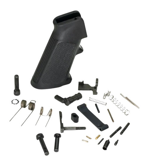 White Label Armory WLA-LOW-1014-01 Stage 4  Lower Parts Kit For AR Platform Curved Trigger Black - 810155160685