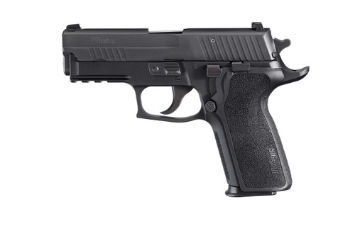 Sig Sauer 229R9ESECA P229 Compact Enhanced Elite *CA Compliant 9mm Luger Caliber with 3.90" Barrel, 10+1 Capacity, Black Hardcoat Anodized Finish Aluminum Picatinny Rail Frame, Serrated Black Nitron S