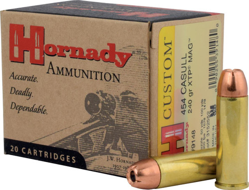 Hornady 9148 454 Casull XTP 240 GR 20Box - 090255391480