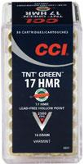 CCI 951 Varmint 17 (HMR) 16 GR TNT Hollow Point 50 Bx - 076683009517