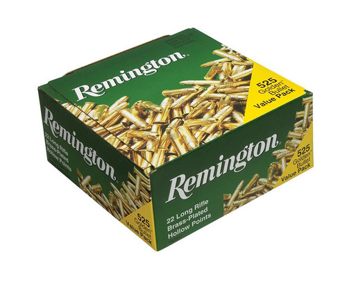 Rem Ammo 1622C 22LR 36GR Plated Hollow Point 525 Value Pack - 047700009100