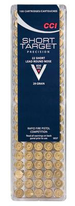 CCI 0037 Select 22 Short Lead Round Nose 29 GR 100Box - 076683000378