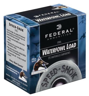 Federal Speed-Shok Steel 16 Gauge 2.75 Inch 1350 FPS  4 Shot 25 Box - 029465027896