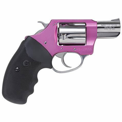 Charter Arms 53839 Undercover Lite Chic Lady 38 Special 5rd 2" High Polished Stainless Cylinder & Barrel Pink Aluminum Frame Black Rubber Grip - 678958538397