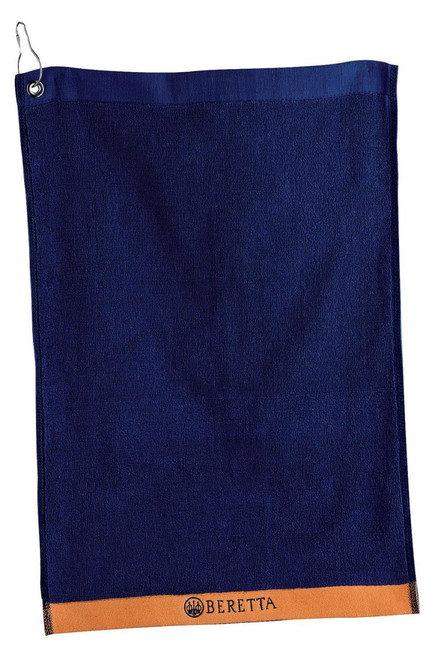 Beretta USA OG8404280504 Shooters Towel  Blue/Orange 16.5" x 23" - 082442169088