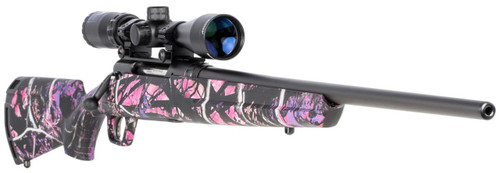 Savage Arms 57478 Axis II XP Compact 6.5 Creedmoor 4+1 Cap 20" Matte Black Rec/Barrel Muddy Girl Camo Synthetic Stock Right Hand Includes Bushnell Banner 3-9x40mm Scope - 011356574787
