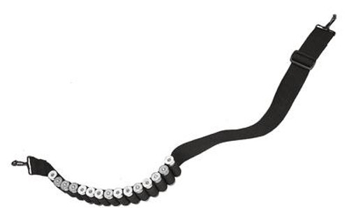 Shotgun Sling Fully Adjustable and Holds 15 Shells Black - 648018004650