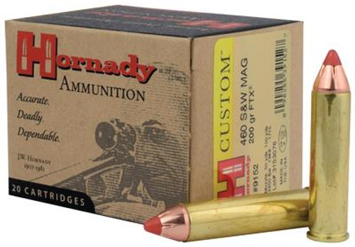 Hornady Custom .460 S&W Magnum 200 Grain FTX 20 Box - 090255391527