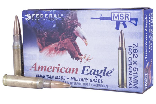 American Eagle 7.62x51mm 149 Grain M80 Ball 20RD - 029465064754