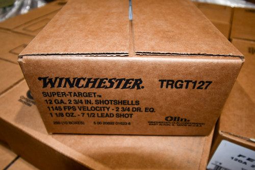 Winchester Ammo TRGT127 Super Target 12 Gauge 2.75" 1-1/8 oz 7.5 Shot 250 Case - 020892016248