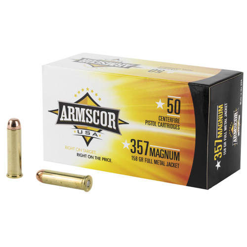 Armscor FAC3576N 357 Magnum 158 GR Full Metal Jacket 50 Box - 812285020075