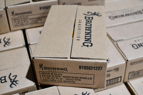 Browning Dove & Clay 12ga 1 1/8oz 7.5 Shot 1200 FPS 250 Case - 020892023833