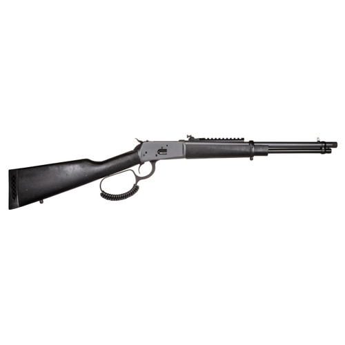 Rossi 9235716G3TB R92 Carbine 357 Mag 8+1, 16.50" Threaded, Sniper Gray Barrel/Rec, Black Synthetic Furniture, Big Loop Lever, Adj. Peep Sight, Scope Mount - 754908328802