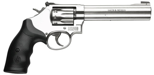 Smith & Wesson 160578 617 K-Frame Single/Double 22 Long Rifle (LR) 6" 10 rd Black Synthetic Grip Stainless  - 022188605785