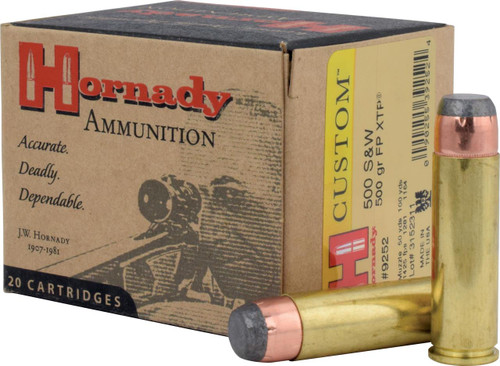 Hornady 9252 500S&W 500GR XTP Flat Point 20 Box