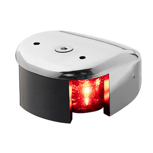 Aqua Signal 28301-7 PORT DECK MOUNT S.S LED NAVLIGHT STAINLESS STEEL