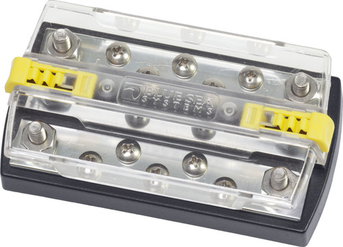 Blue Sea 2723 DualBus Plus 150A BusBar - 5/16"-18 Stud 5 Gang