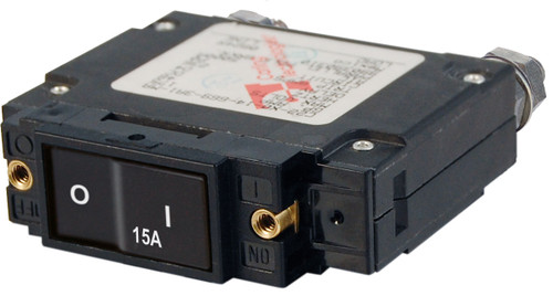 Blue Sea C-Series Flat Rocker Circuit Breaker - Single Pole