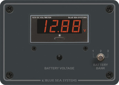 Blue Sea 8051 Digital Voltmeter Panel - 7 to 60V DC