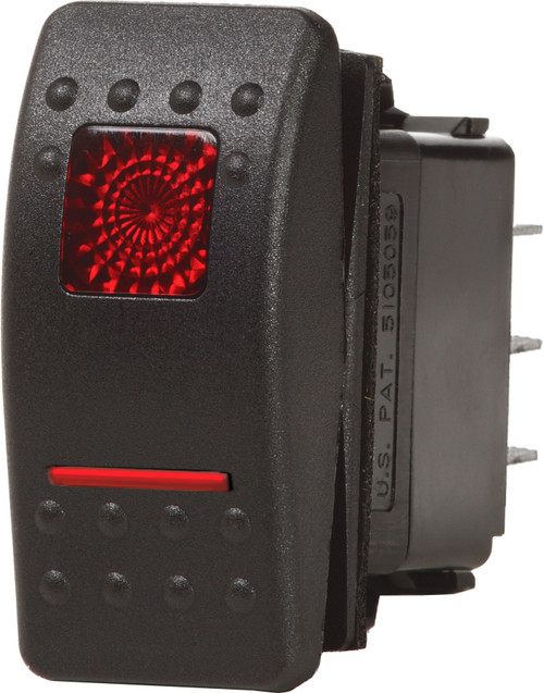 Blue Sea 7939 Contura II Switch DPDT Black - ON-ON
