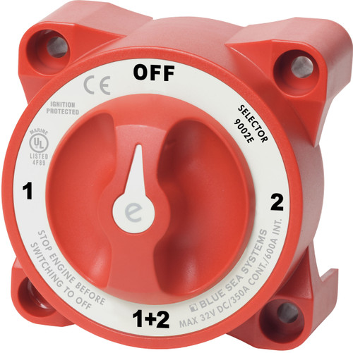 Blue Sea 9002e e-Series Selector Battery Switch with AFD