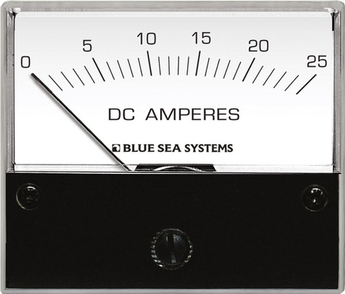 Blue Sea 8005 DC Analog Ammeter - 0 to 25A with Shunt