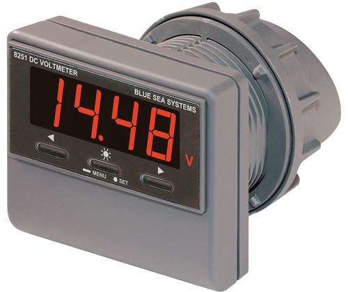 Blue Sea 8251 DC Digital Voltmeter with Alarm