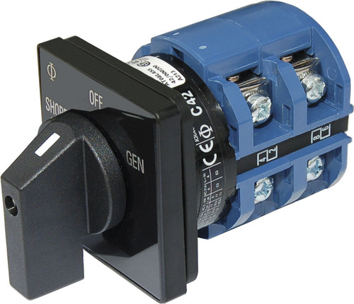 Blue Sea 9011 AC Rotary Switch - OFF + 2 Positions 120V AC 65A